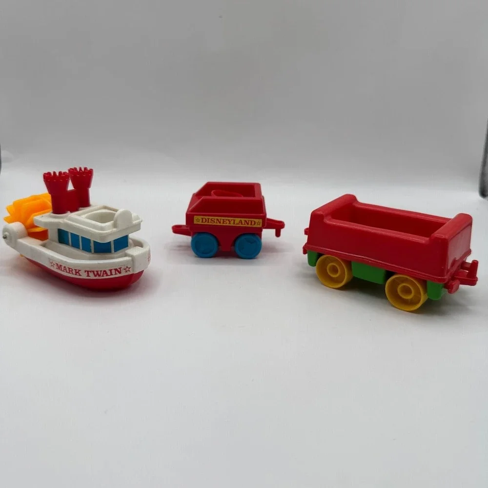 Playmates Disneyland Toy Set Mark Twain Riverboat Train Cars Vintage Replacement
